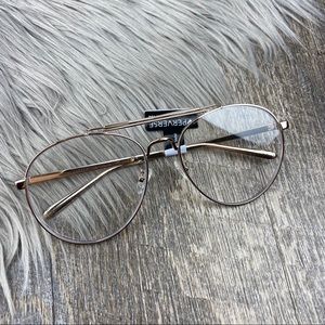 PERVERSE CRISP CLEAR OVERSIZED AVIATOR SUNGLASSES